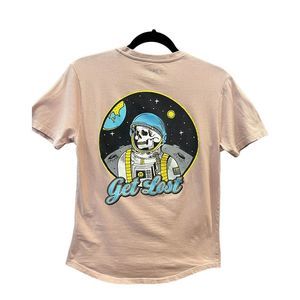 DIKOTOMY,Men’s Cotton Tshirt, “Get Lost” Skeleton Astronaut. Used,good condition